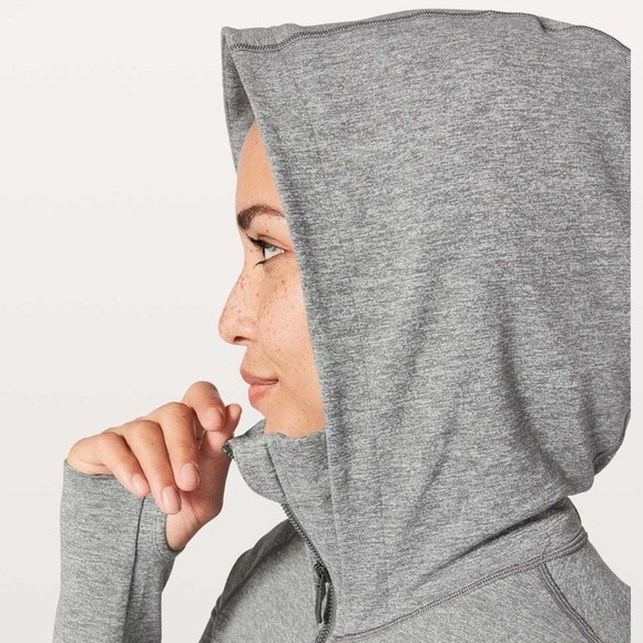 Lululemon Stride Jacket II Heathered Grey size 4 - Picture 4 of 10